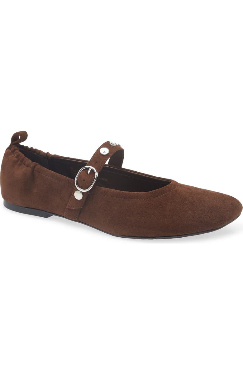 Open Edit Amethyst Mary Jane Ballet Flat, Main, color, Brown Coffee