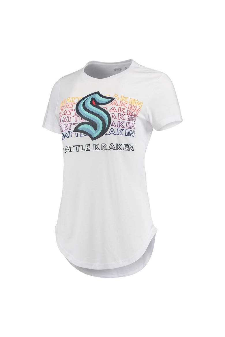 Women's Concepts Sport White/Charcoal Seattle Kraken Sonata T-Shirt & Leggings Set, Alternate, color, White