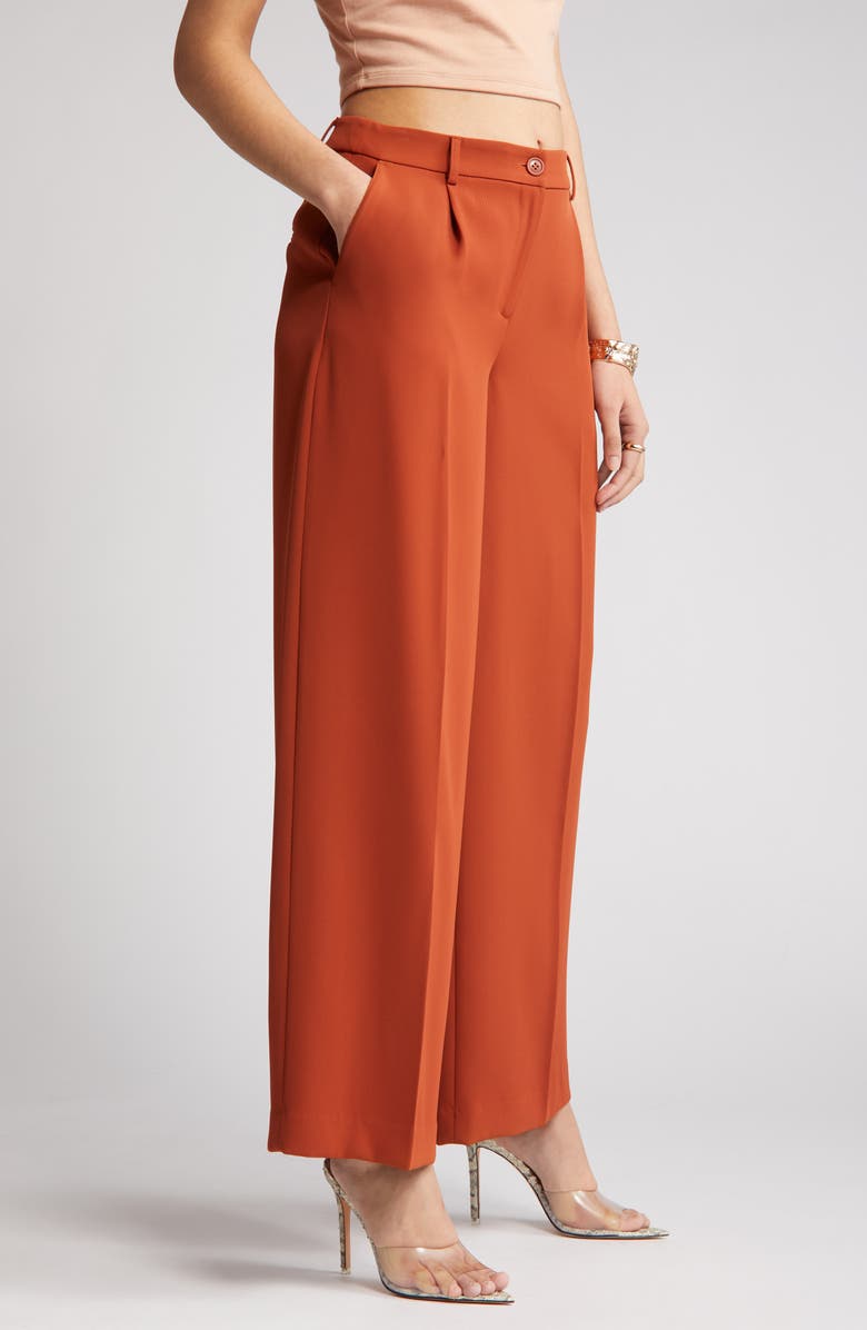 Open Edit Tailored Wide Leg Pants, Alternate, color, 