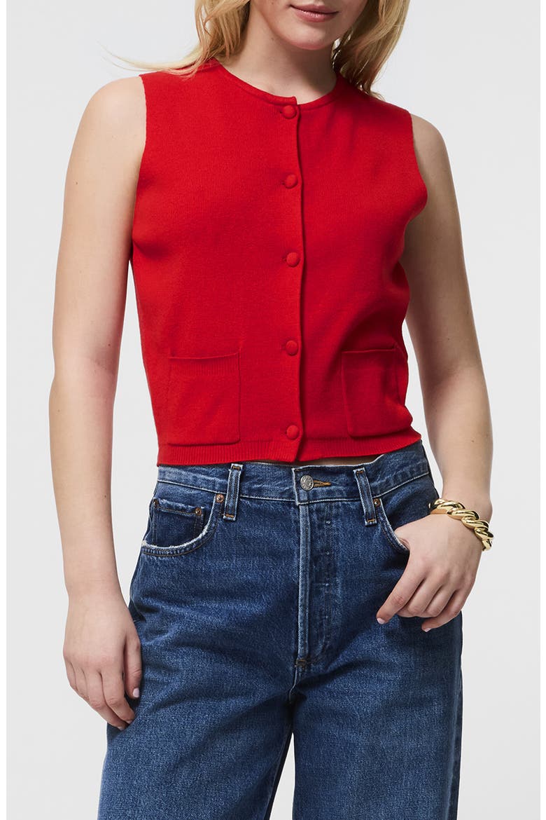 Cosysoft Knit Vest, Main, color, 60-MARS RED