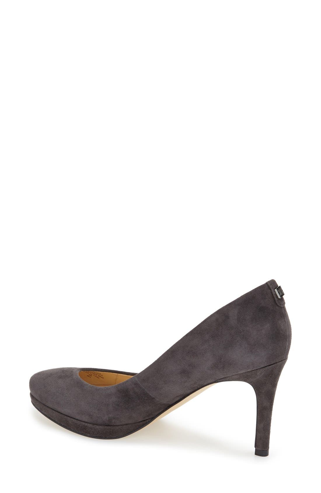 'Sophia' Pump (Nordstrom Exclusive), Alternate, color, DARK GREY SUEDE