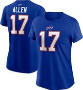 Nike Women's Nike Josh Allen Royal Buffalo Bills Player Name & Number T-Shirt