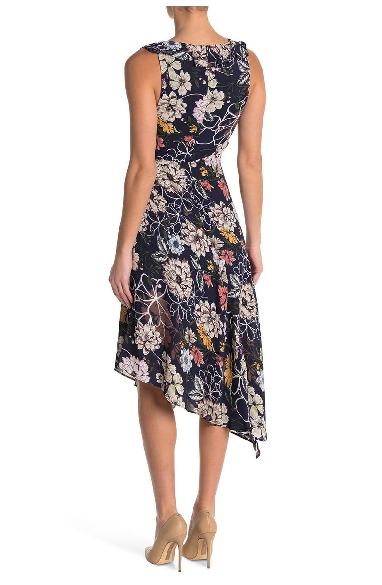 Parker Sleeveless Ruffled Midi Dress, Alternate, color, 