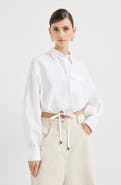 Brunello Cucinelli Crop shirt
