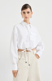 Brunello Cucinelli Crop shirt