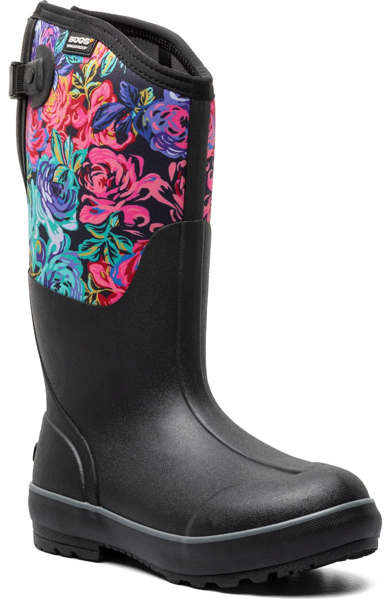 Bogs Classic II Rose Garden Tall Waterproof Insulated Rain Boot, Main, color,