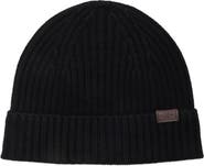 Hickey Freeman Merino Wool Rib Knit Beanie