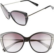 Longchamp Heritage 57mm Butterfly Sunglasses