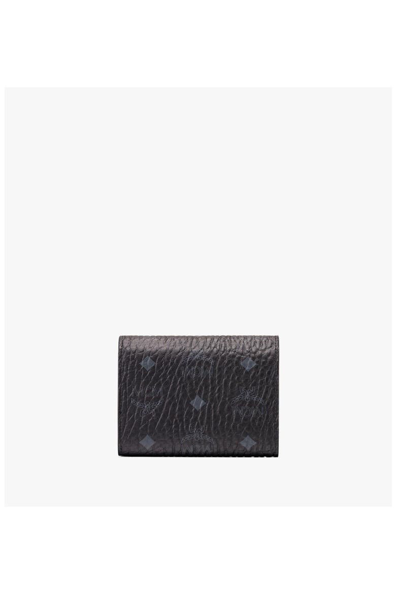 Tracy Three-Fold Wallet in Visetos, Alternate, color, Black