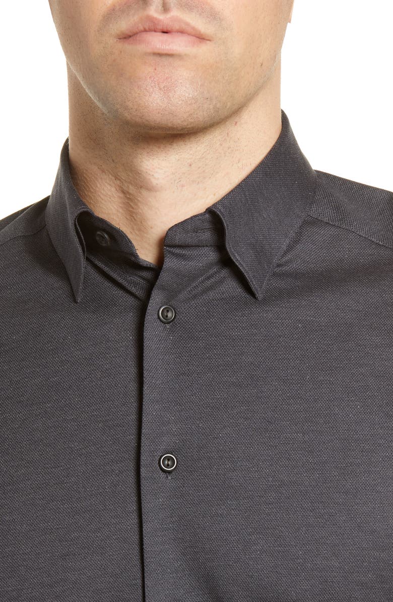 Eton Soft Casual Line Slim Fit Piqué Knit Shirt, Alternate, color,