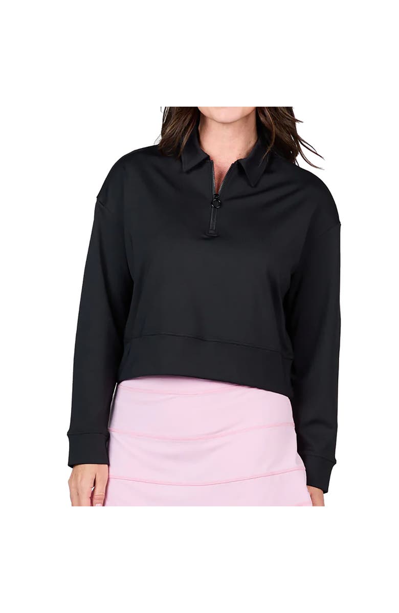 Sofibella Staples Quarter-Zip Womens Golf Pullover, Main, color, Black