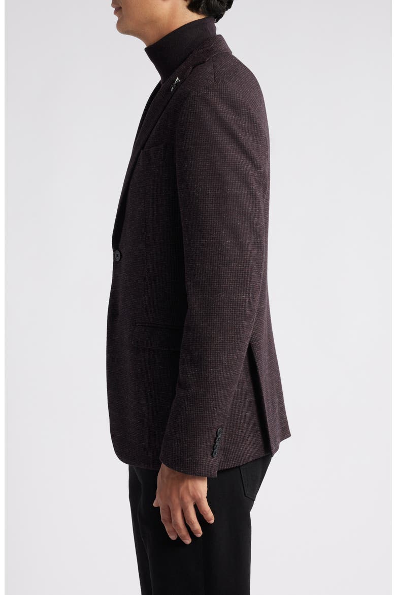 Check Unlined Sport Coat, Alternate, color, BLACK/ BROWN