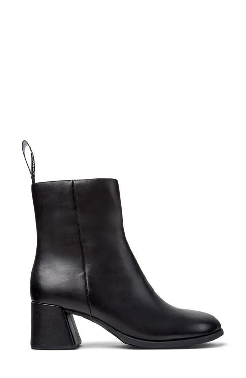 Camper 65mm Kora Leather Block-heel Ankle Boots In Black