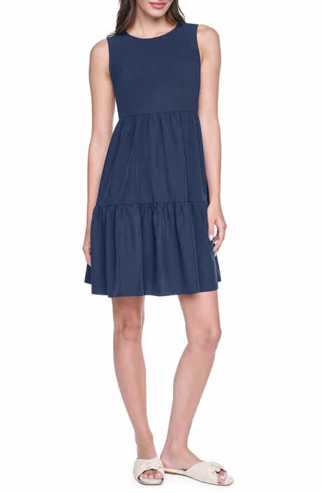 Commuter Sleeveless Swing Minidress