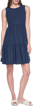 DKNY Commuter Sleeveless Swing Minidress