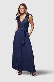 Coast Embellished Bow Shoulder Jumpsuit