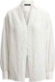 Lauren Ralph Lauren Relaxed Fit Linen Button-Up Shirt