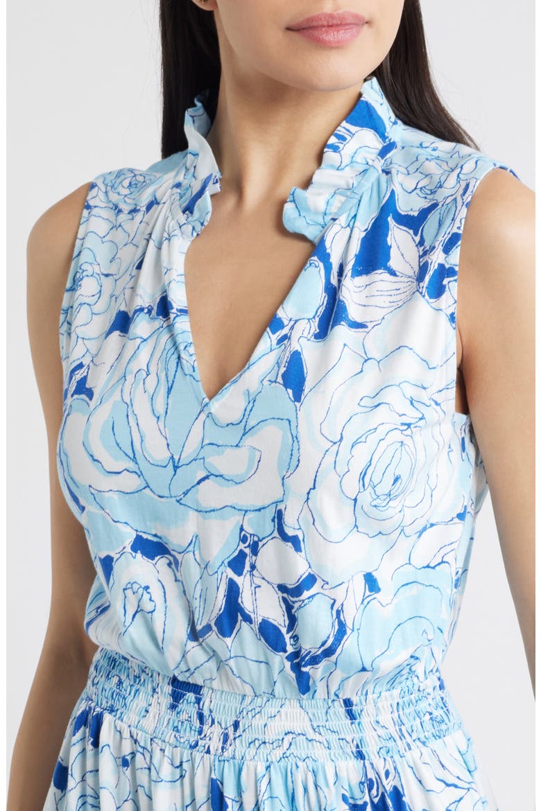 Amiria Sleeveless Maxi Dress, Alternate, color, CAPRI BLUE ROSANNA