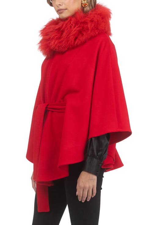 Wool Belted Cape