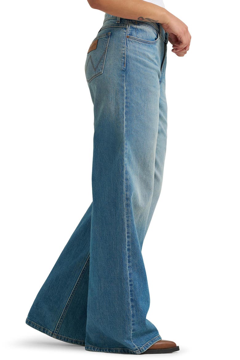 Low Rise Baggy Wide Leg Jeans, Alternate, color, GLACIER