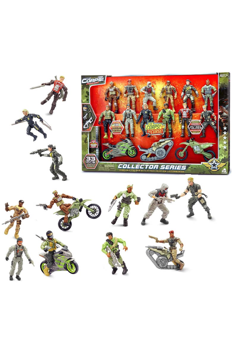 Lanard The Corps! Collector Series 12 Pack Action Figures, 3+, Alternate, color,