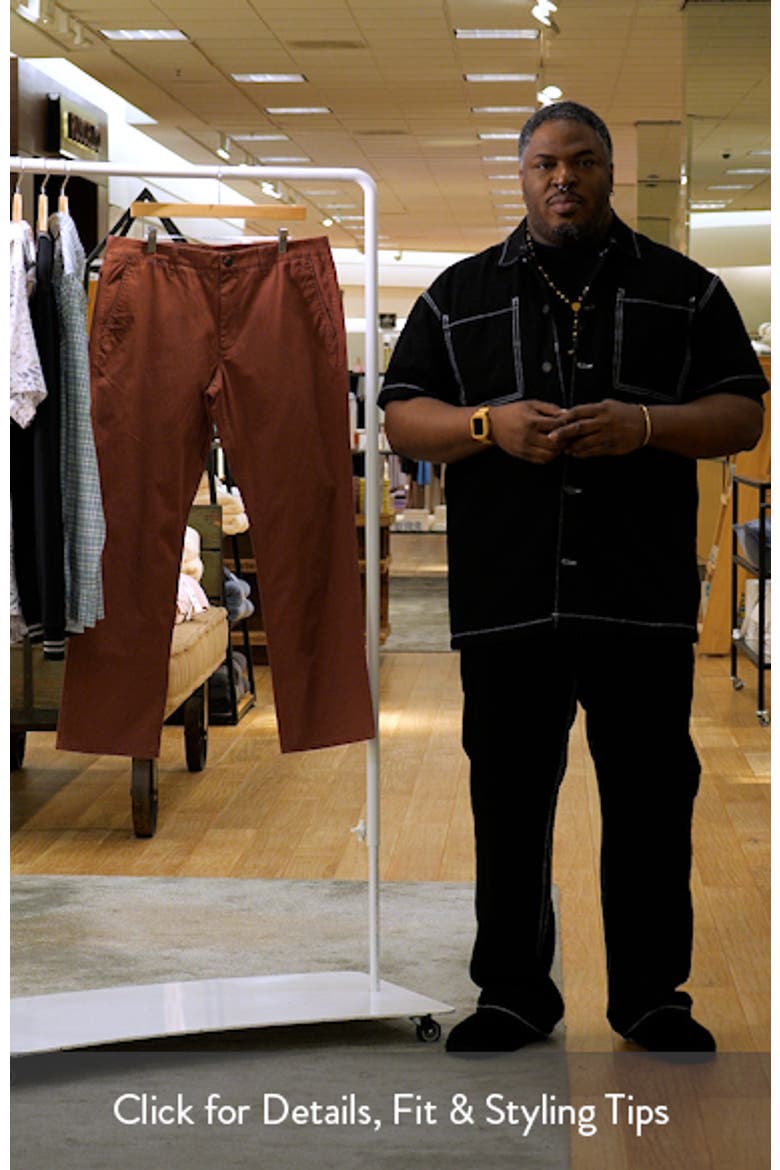 Straight Fit Washed Chinos video