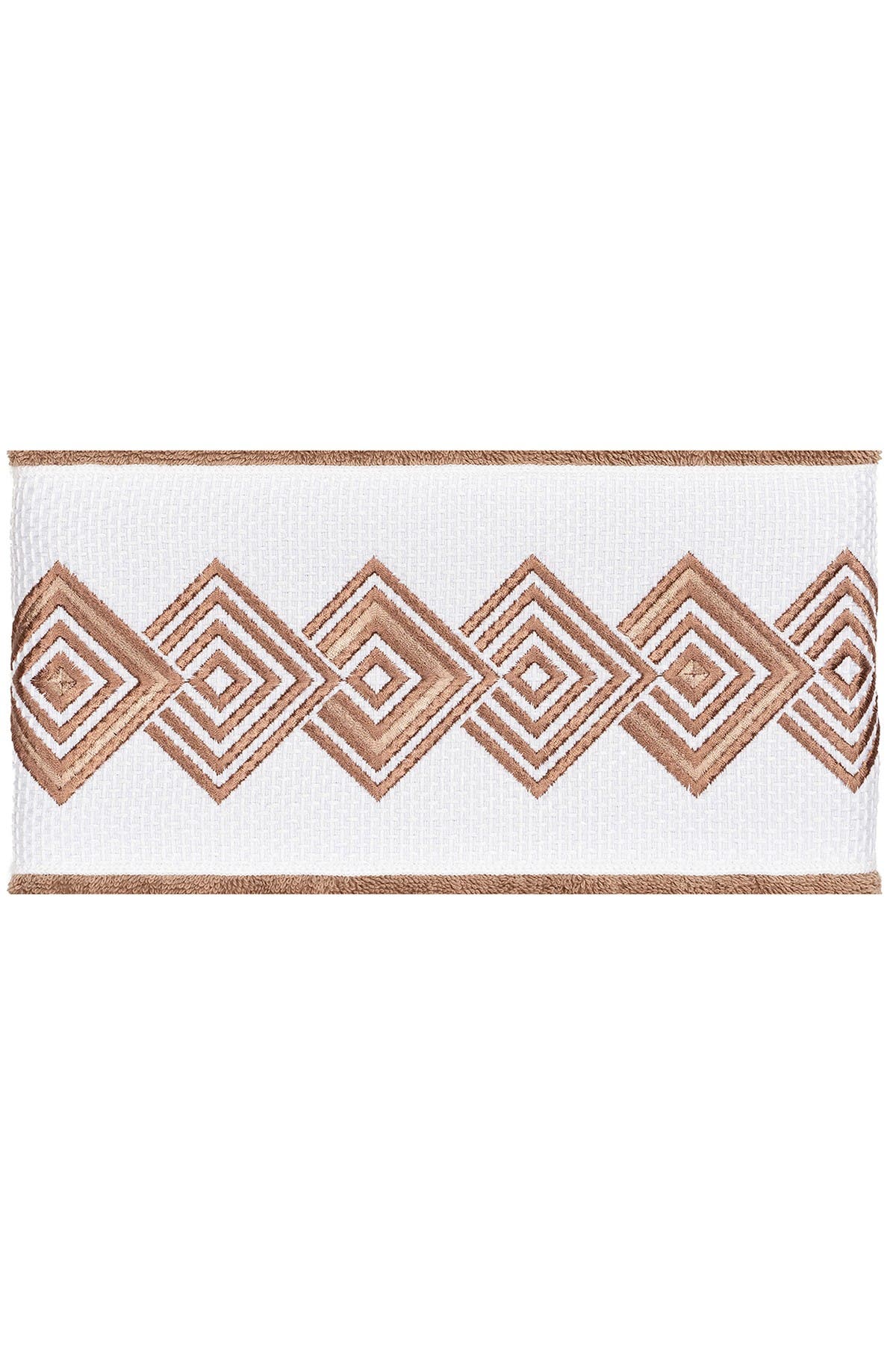 Linum Home Textiles Noah Embellished Bath Towel - Set of 2 - Latte
