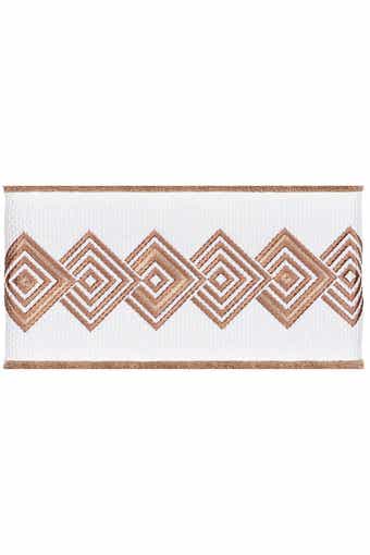 Noah Embellished Bath Towel - Set of 2 - Latte
