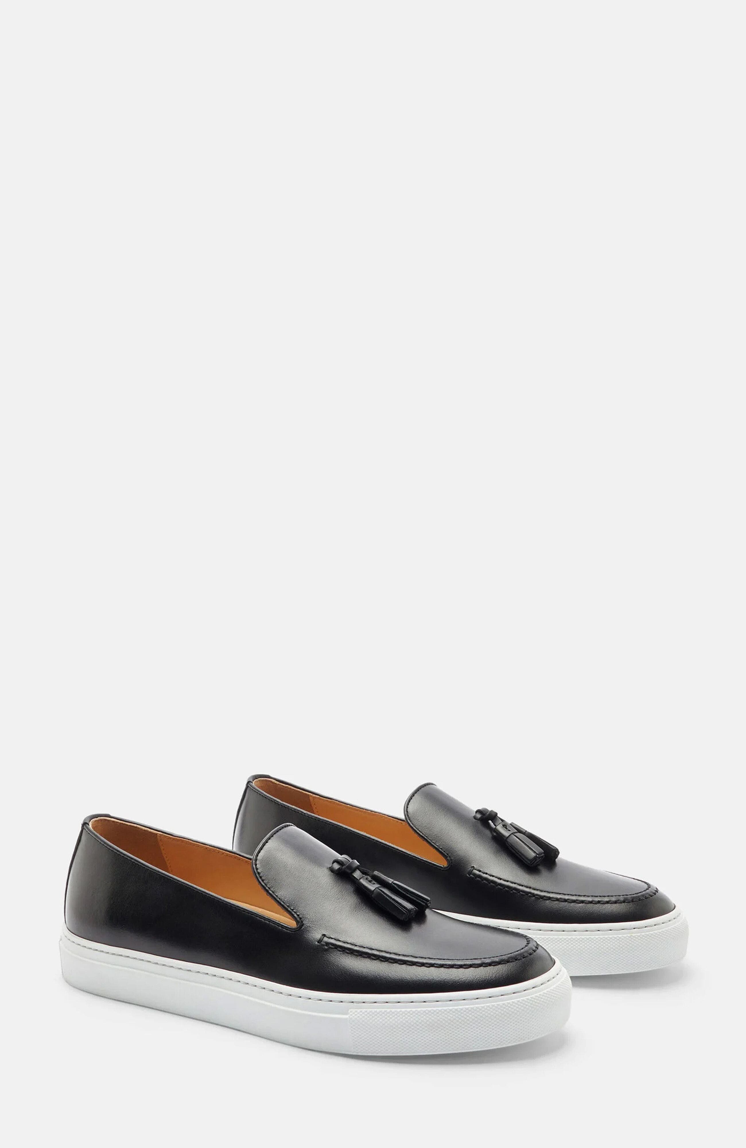 SCAROSSO Amedeo Sneakers, Main, color, Black - Calf