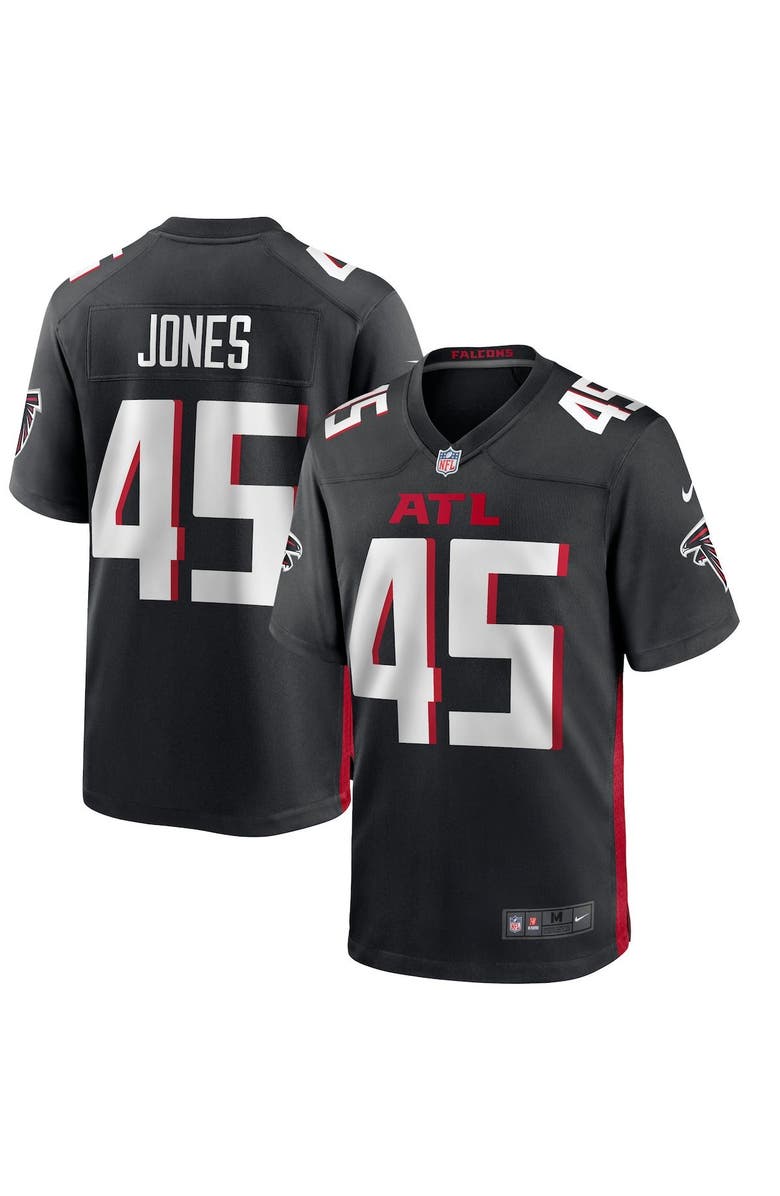 Nike Men's Nike Deion Jones Black Atlanta Falcons Game Jersey, Main, color,