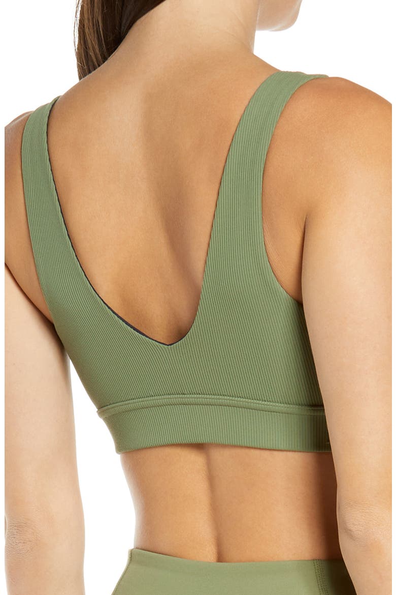 Live In Rib Sports Bra, Alternate, color, OLIVE BRANCH