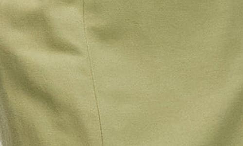 Topshop Linen Heavy Seamed Bandeau Midi Dress In Green