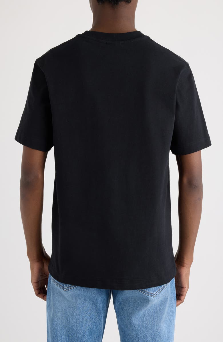Jacquemus Le T-Shirt Gros Grain Cotton T-Shirt, Alternate, color, Black