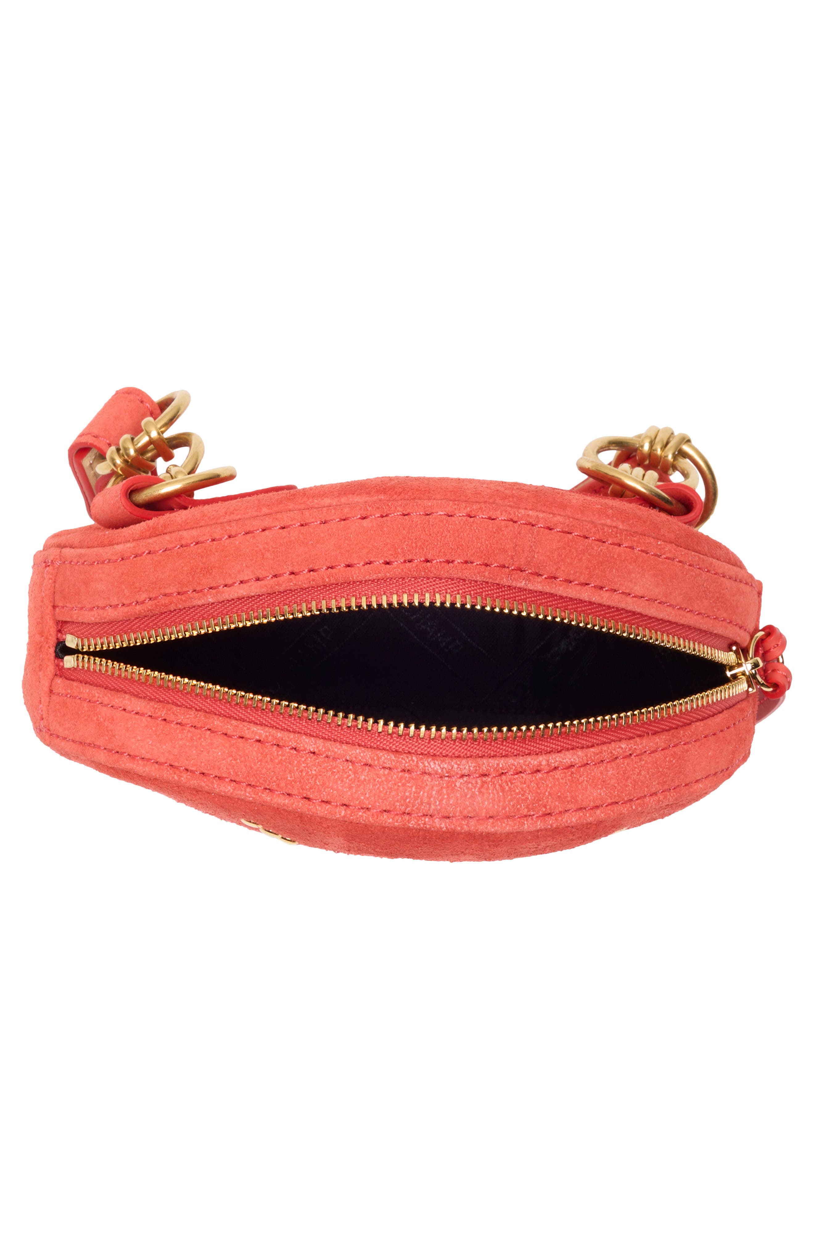 Longchamp Round Belt Bag, Alternate, color, Coral