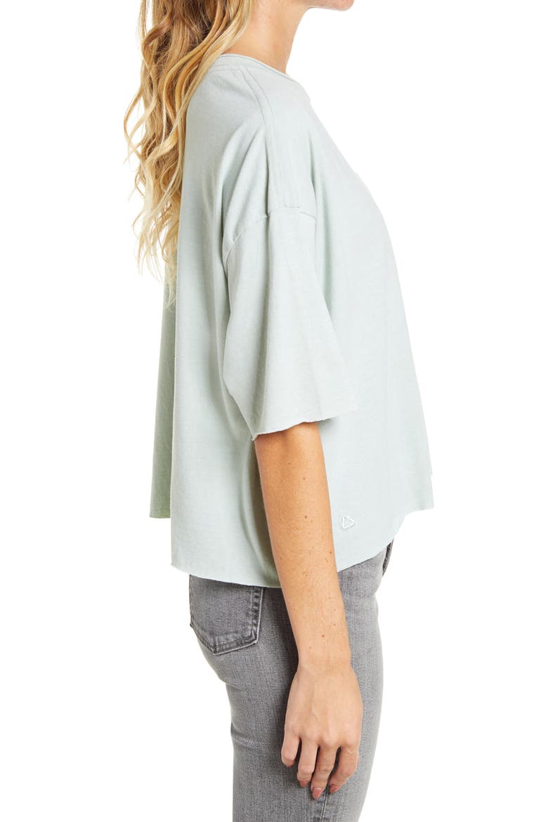 Raw Edge Oversize Tee, Alternate, color, WASHED SAGE