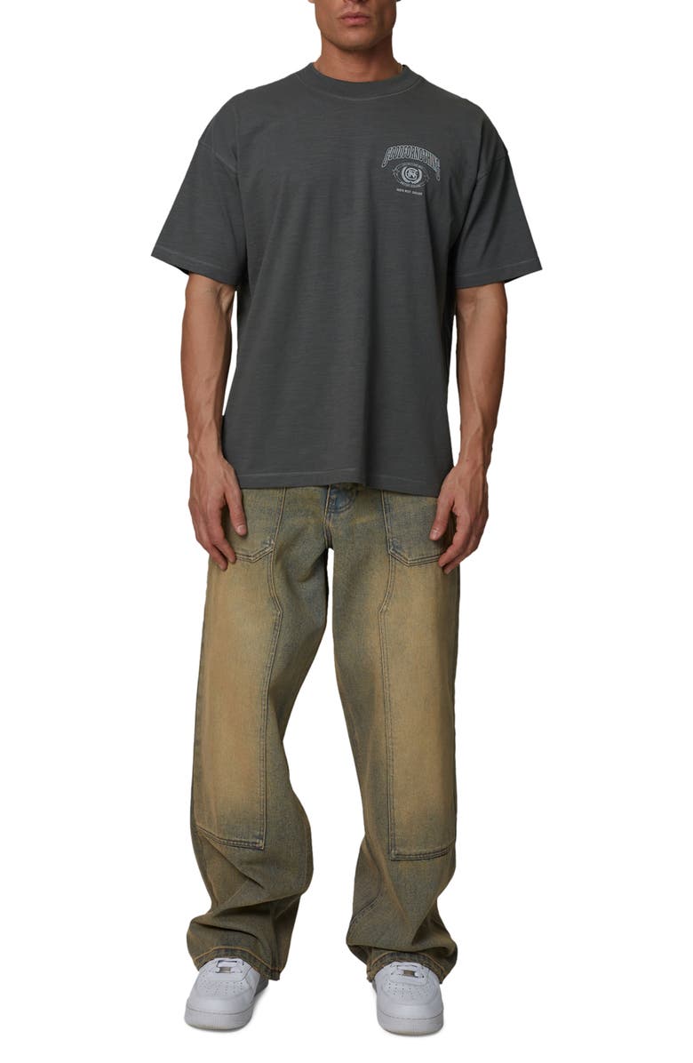Good For Nothing College Angel Slub T-Shirt, Alternate, color, Grey