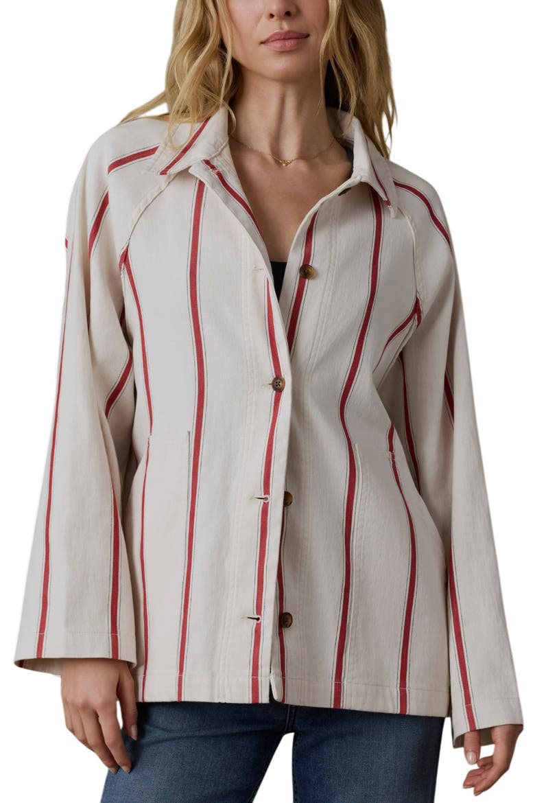 Tideweave Stripe Organic Cotton Chore Coat, Main, color, NORTHBAY STRIPE