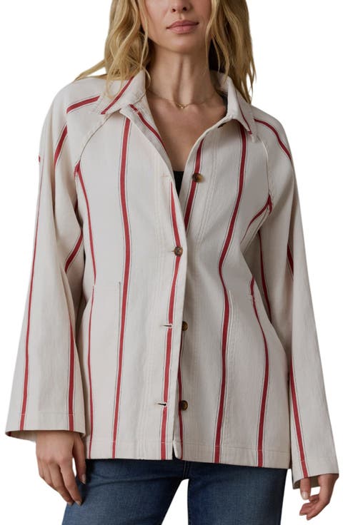 Tideweave Stripe Organic Cotton Chore Coat