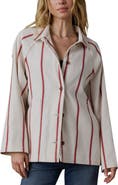 Faherty Tideweave Stripe Organic Cotton Chore Coat