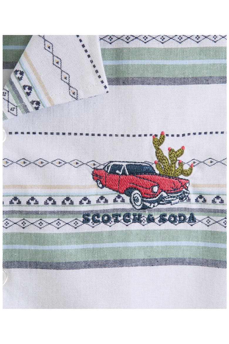 Kids' Dobby Camp Shirt, Alternate, color, WHITE TRADITIONAL