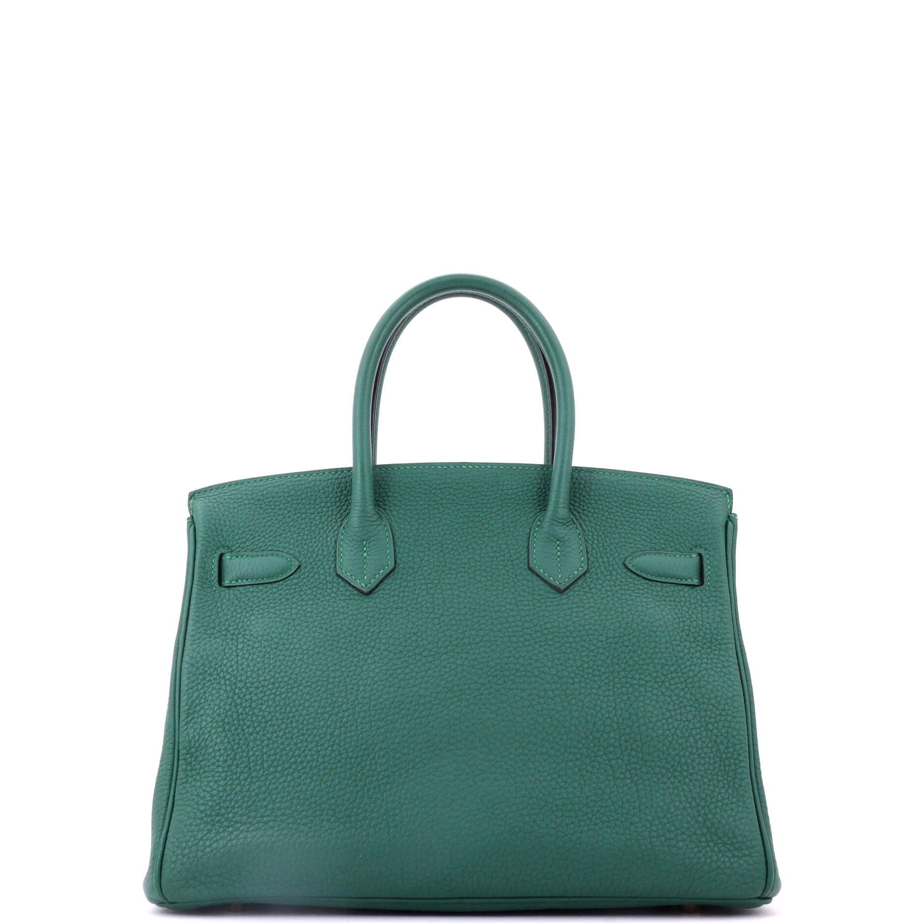 Birkin Handbag Green Togo with Gold Hardware 30, Alternate, color, Green