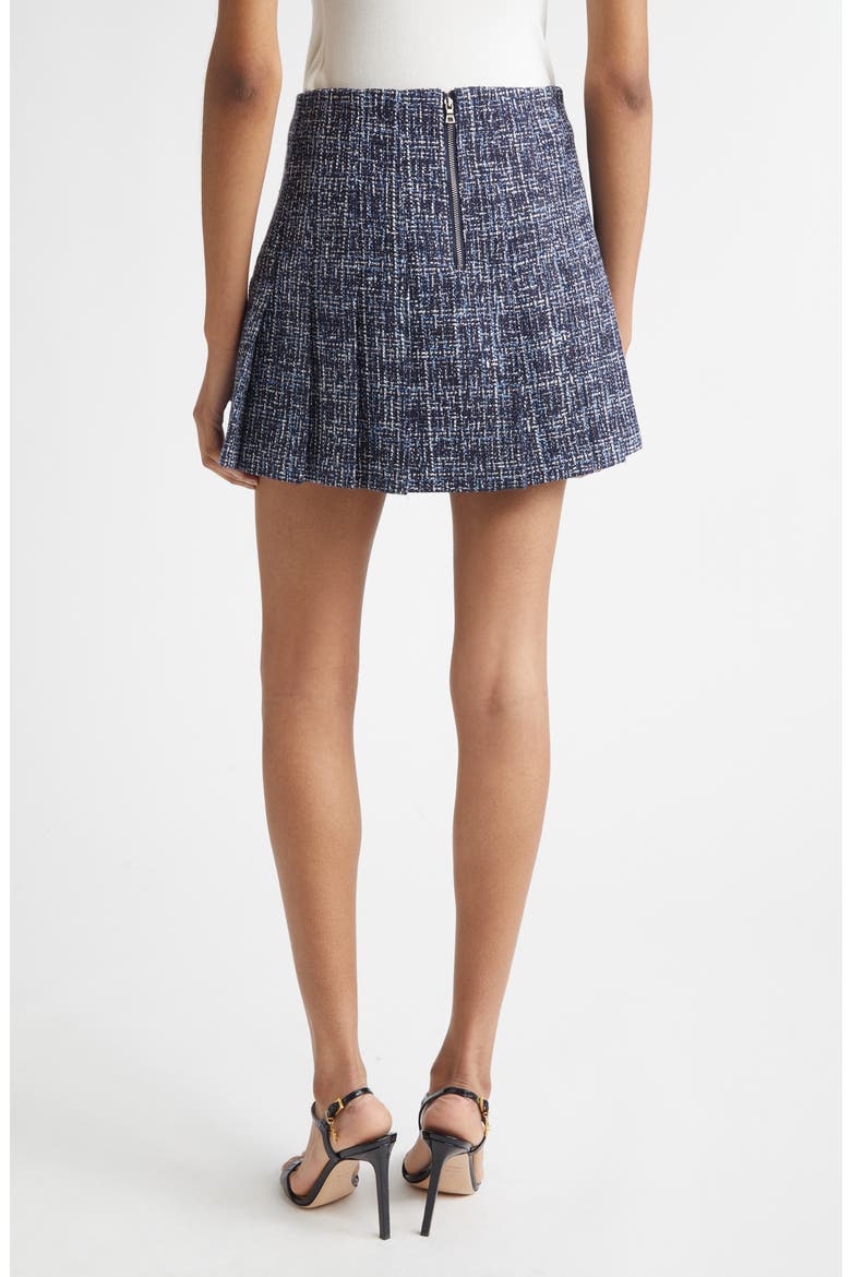 Carter Pleated Miniskirt, Alternate, color, DARK INDIGO