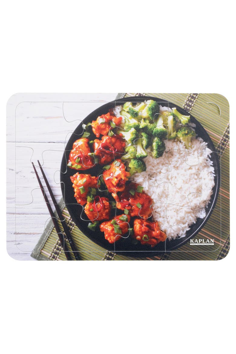 12-Piece Cultural Food Puzzles with Real Images - Set of 6, Alternate, color, Multicolor
