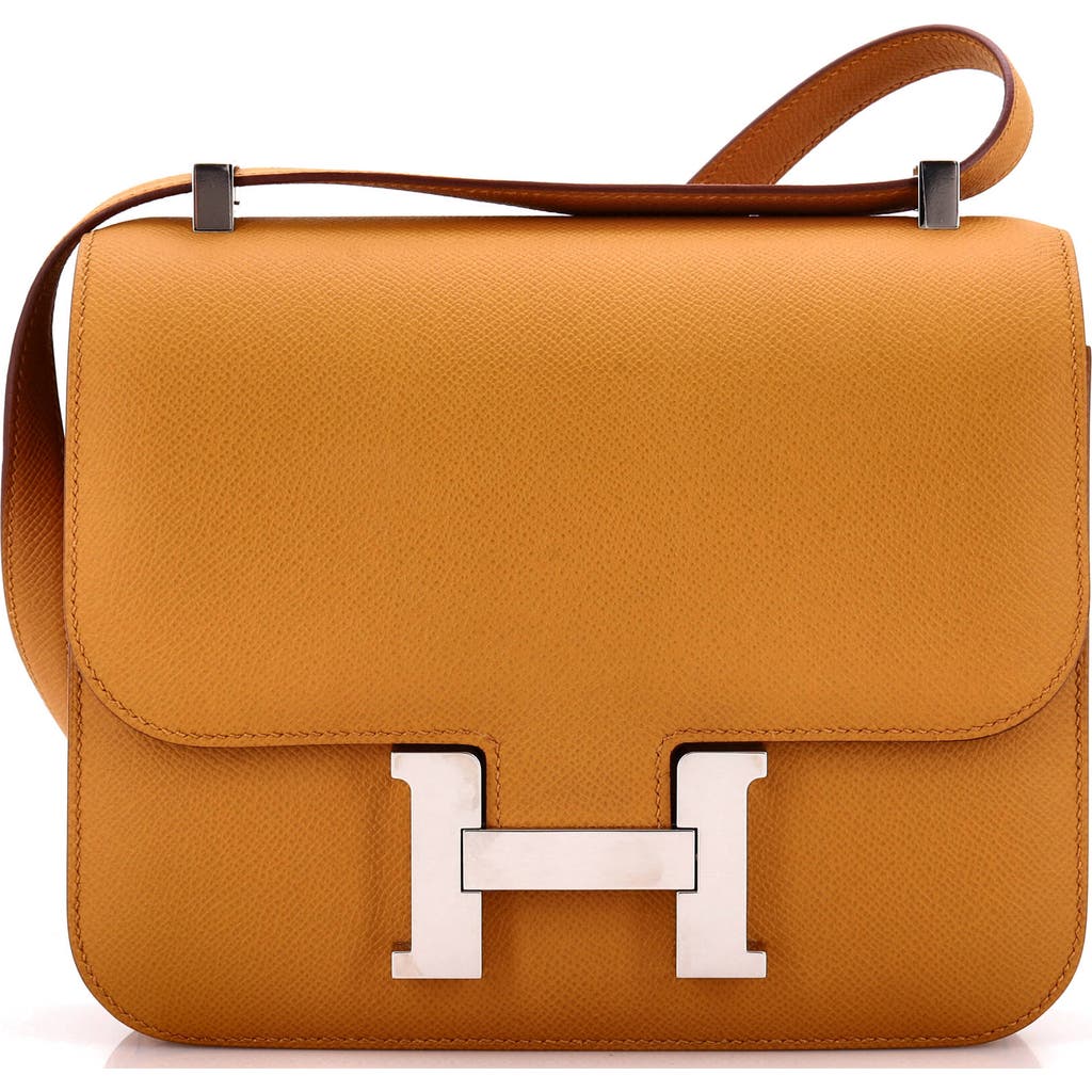 Pre-owned Hermes Hermes Constance Bag Epsom 24 In Brown
