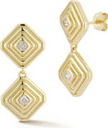 GLAZE JEWELRY Cubic Zirconia Diamond Drop Earrings