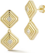 GLAZE JEWELRY Cubic Zirconia Diamond Drop Earrings