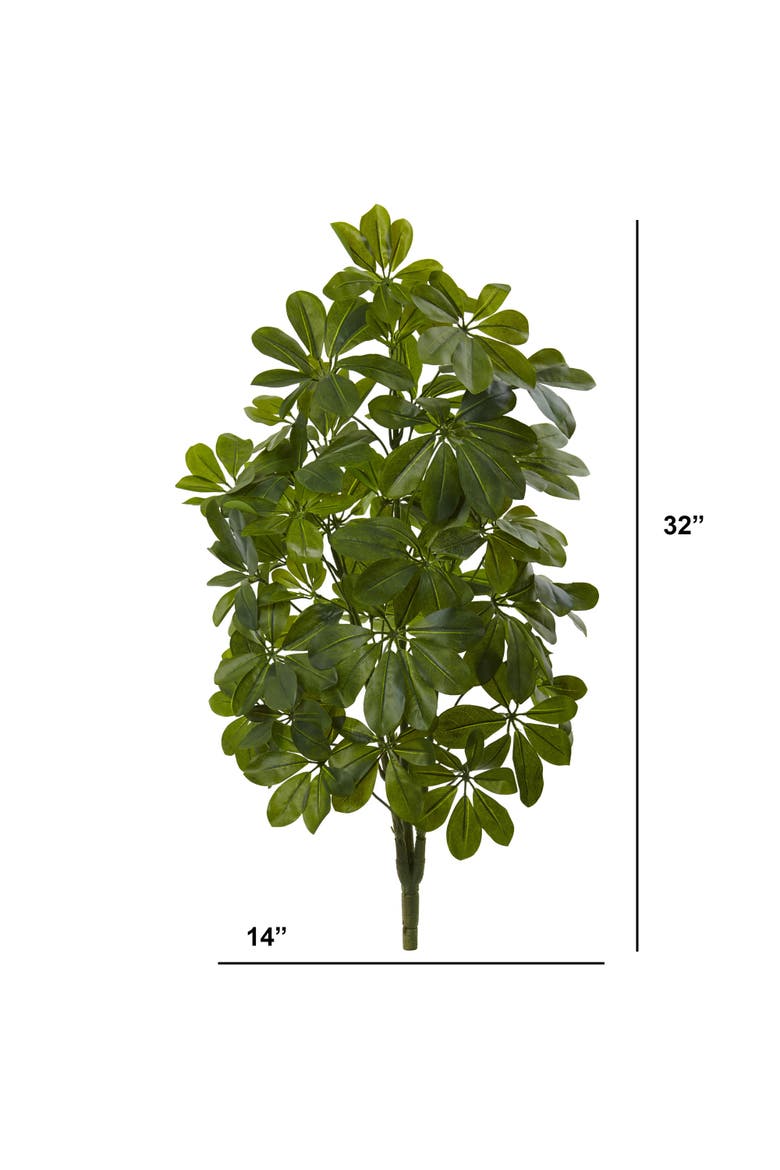 32-ft-ft Green Baby Schefflera Artificial Plant, Alternate, color, Green