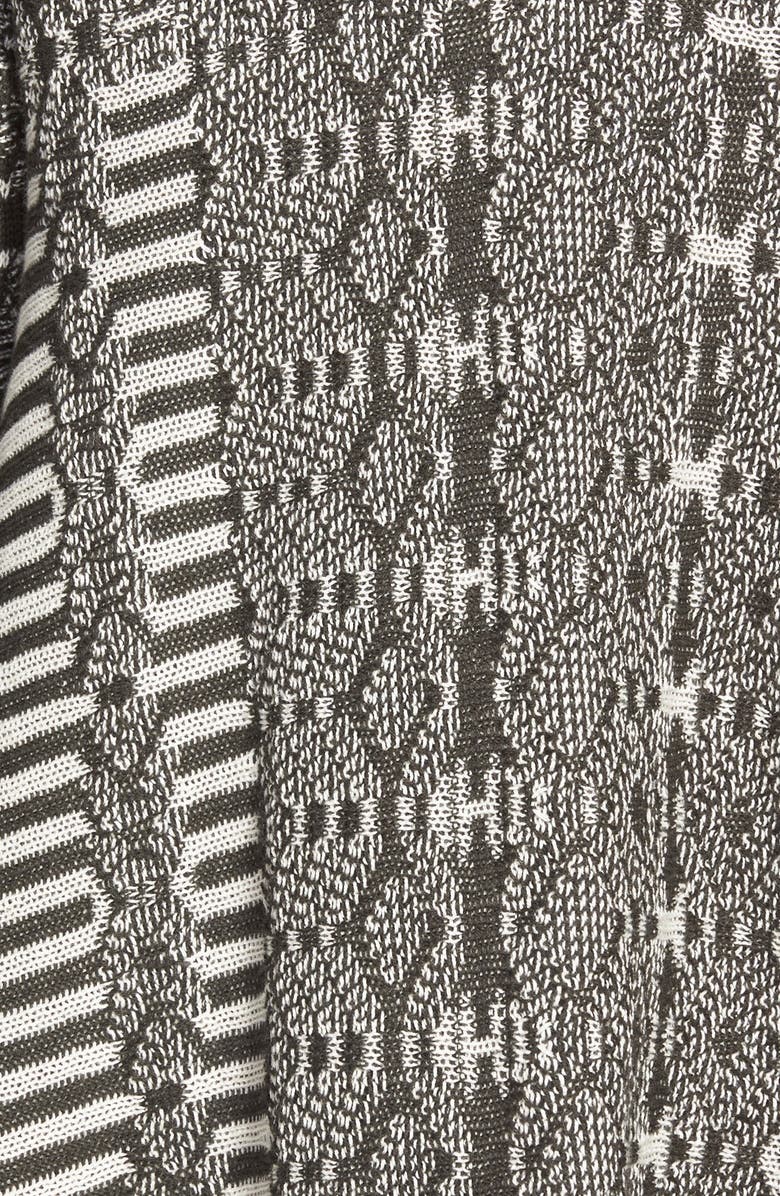 Sun & Shadow Patchwork Blanket Cardigan, Alternate, color,