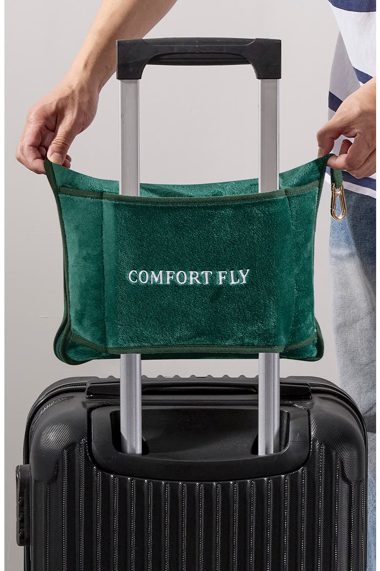 Comfort Fly 2-in-1 Travel Blanket & Pillow, Alternate, color, GREEN