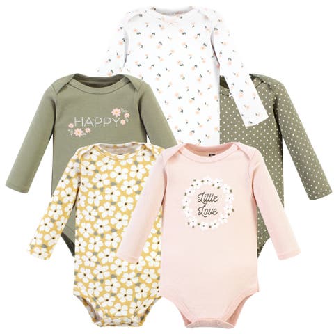 Essential Long-Sleeve Cotton Bodysuit Set